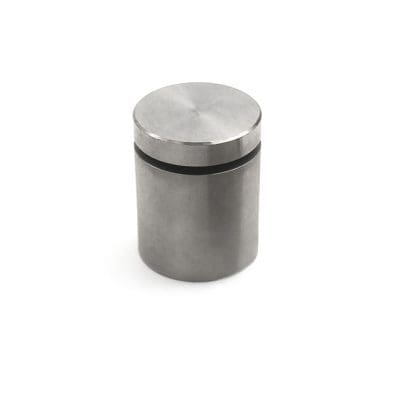 1″ Dia. x 1″ Sign Standoff (2-Part Standoff with M10 Stud-Cap) / Stainless Steel #304 Grade